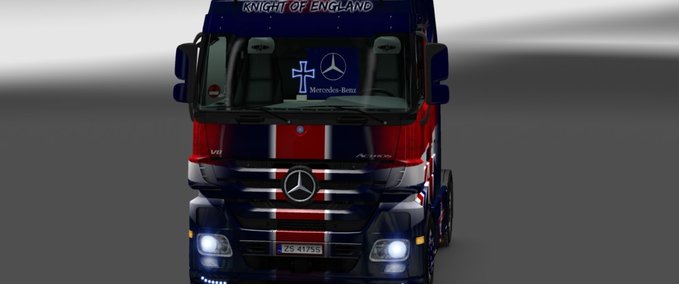 Skins Skin MB Actros Knight of England Eurotruck Simulator mod