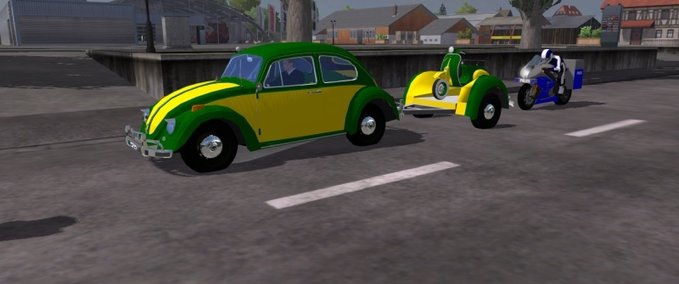 Verkehr VW Käfer mit Vespa Landwirtschafts Simulator mod