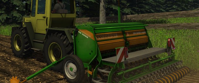 Saattechnik Amazone D9 3000 Super mit Fahrgassenschaltung Landwirtschafts Simulator mod