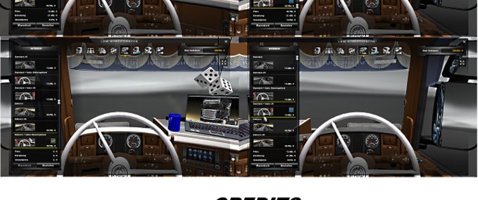 Interieurs 50k Scania R 2008 Vabis Lenkrad Eurotruck Simulator mod