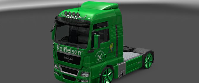Skins Raiffeisen MAN Eurotruck Simulator mod