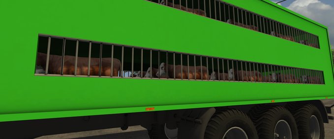 Tandem Krampe Schweine und Rinder Transporter Landwirtschafts Simulator mod