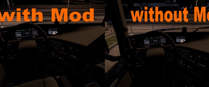Interieurs Volvo FH 2012 Dashboard Eurotruck Simulator mod