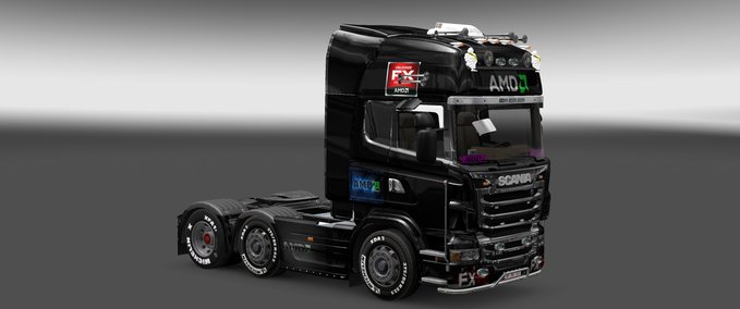 Skins Scania AMD FX CBS Eurotruck Simulator mod