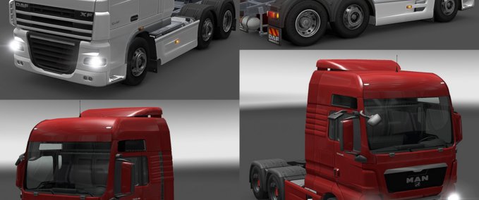 Trucks MAN und DAF Seitenschweller Eurotruck Simulator mod