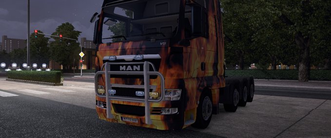 Skins Feuer for MAN TGX Eurotruck Simulator mod