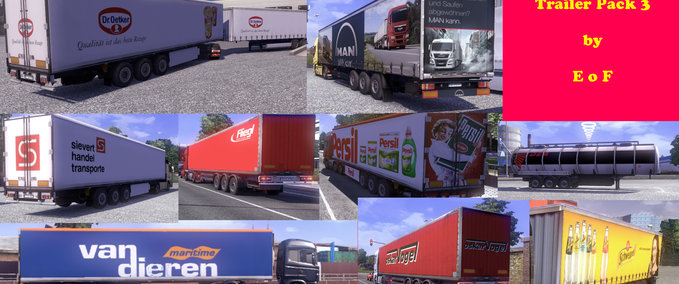 Skins Trailer Eurotruck Simulator mod