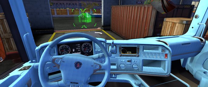 Interieurs scania baby blue Eurotruck Simulator mod