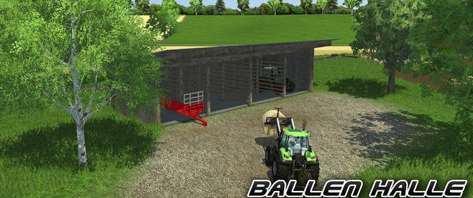Platzierbare Objekte Ballenhalle Landwirtschafts Simulator mod