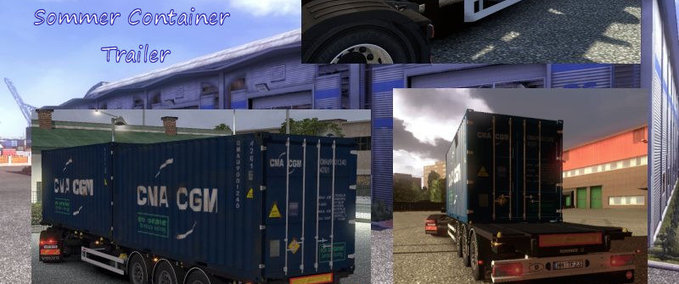 Standalone-Trailer Sommer Container Trailer Eurotruck Simulator mod