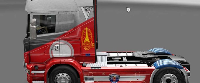 Skins Brushed Metalic Scania Eurotruck Simulator mod
