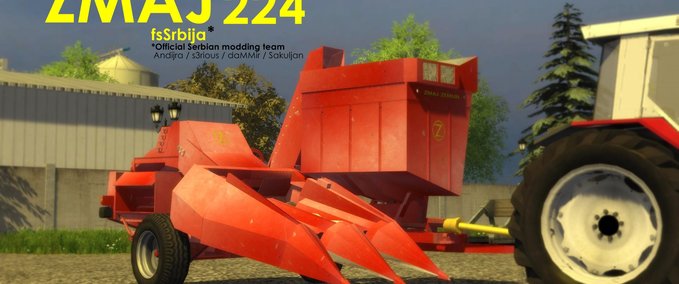 Ostalgie Zmaj 224 corn picker Landwirtschafts Simulator mod