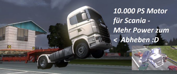 Fahrphysik 10000PS Motor für Scania Eurotruck Simulator mod