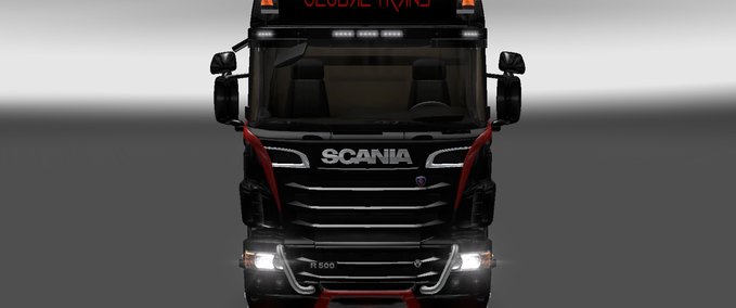 Skins Global Trans Skin für Scania V8 Eurotruck Simulator mod