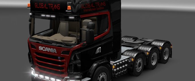 Skins Scania skin Global Trans Eurotruck Simulator mod