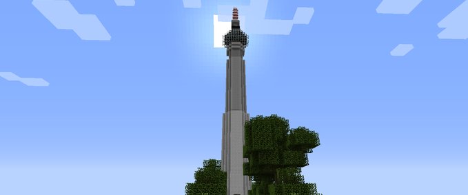 Maps Fehrnsehturm Berlin Minecraft mod