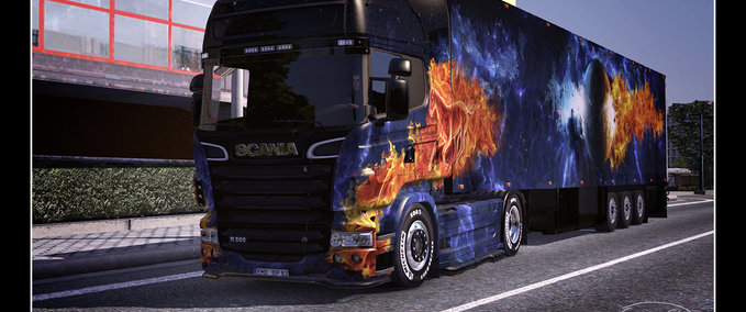 Skins Scania - Blue Fire Eurotruck Simulator mod