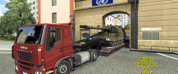 Trailer Militärfrachtpaket Eurotruck Simulator mod