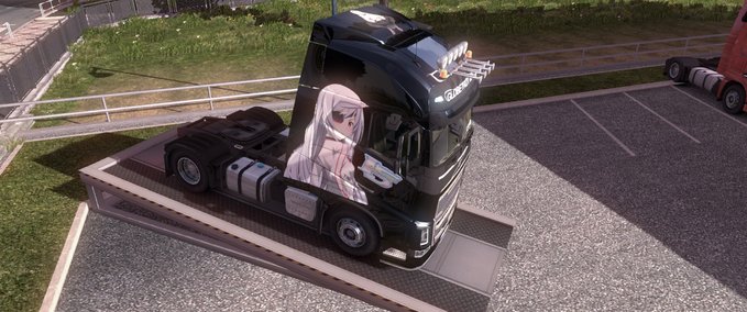 Skins Volvo FH16 2012 Infinite Stratos Anime Skin Eurotruck Simulator mod