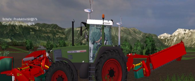 Verkehr Fendt Favorit 818 mit Mäher Landwirtschafts Simulator mod