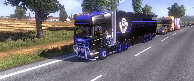 Skins Blue Truck Eurotruck Simulator mod