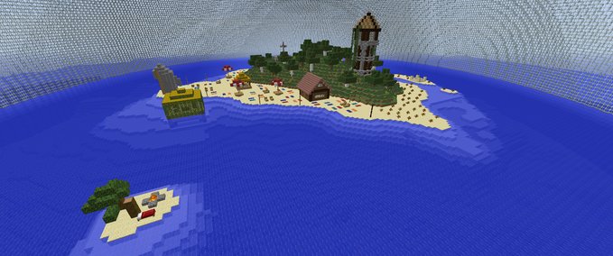 Maps Beach island Minecraft mod