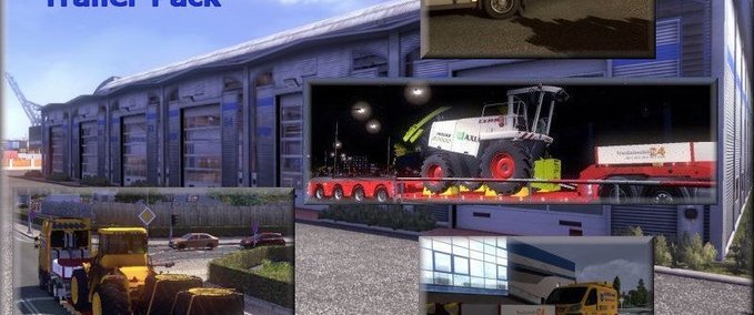 Standalone-Trailer 4er Trailer Pack Eurotruck Simulator mod