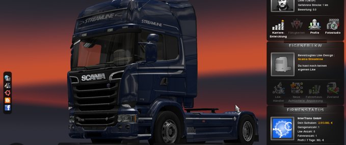 Sonstige Spedition am Anfang save Eurotruck Simulator mod