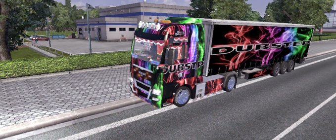 Skins Dubstep Trailer und lkw MAN  Eurotruck Simulator mod