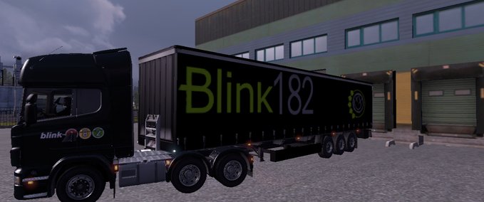 Skins Blink 182   Eurotruck Simulator mod