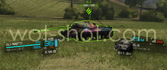 Gun sight of tank Mod Image