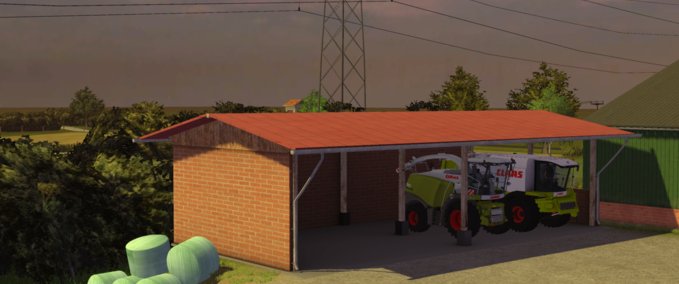Gebäude Fahrzeugunterstand Landwirtschafts Simulator mod