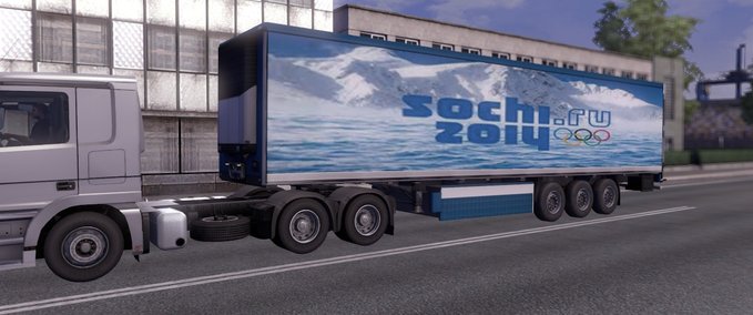 Skins Sochi Olympics trailer skin Eurotruck Simulator mod