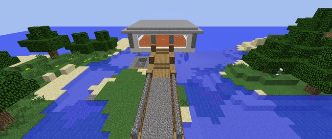 Maps Haus mit unterwasser Base Minecraft mod