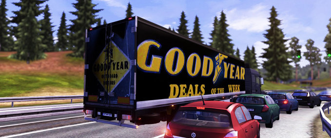 Skins Goodyear Trailer skin Eurotruck Simulator mod