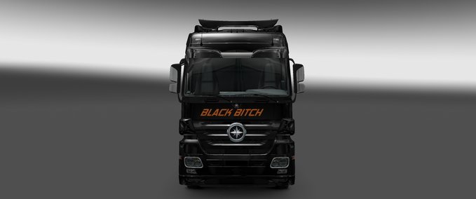 Skins Black Bitch Skin Actros Eurotruck Simulator mod
