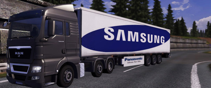 Skins Panasonic trailer skin Eurotruck Simulator mod