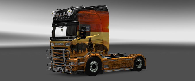 Skins Scania Skin Safari Eurotruck Simulator mod