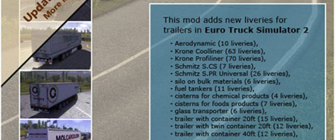 Trailer TRAILER PACK MIT REALISTISCHEN TEXTUREN  Eurotruck Simulator mod