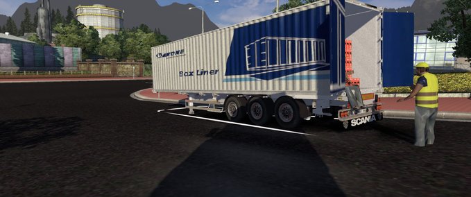 Trailer Krone Box Liner Eurotruck Simulator mod