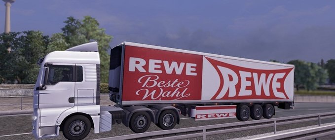 Skins Rewe trailer  Eurotruck Simulator mod
