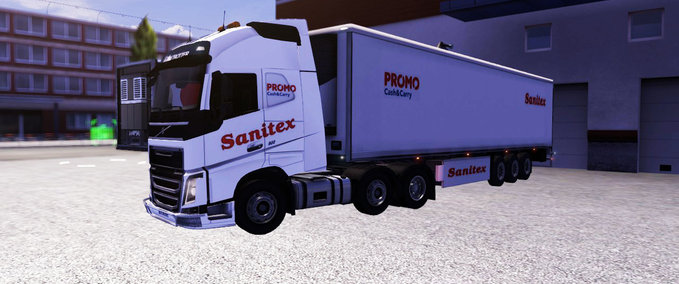 Skins Sanitex  Eurotruck Simulator mod