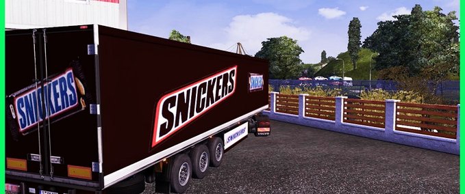 Skins Snickers trailer  Eurotruck Simulator mod