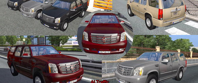 AI Cadillac Escalade Eurotruck Simulator mod