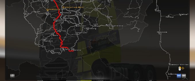 Maps RTS Map Eurotruck Simulator mod