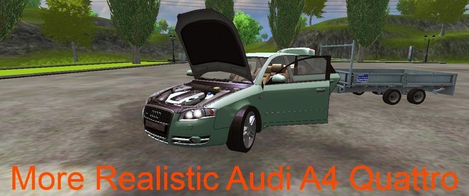 PKWs Audi A4 Quattro Anhängerkupplung Landwirtschafts Simulator mod