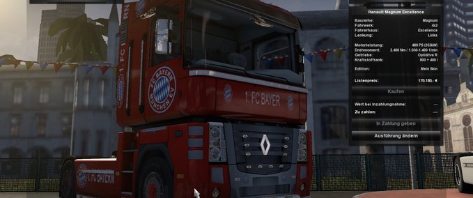 Skins FC BAYERN  Eurotruck Simulator mod