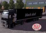  Benz Actros Trailer Black Skull  Mod Thumbnail