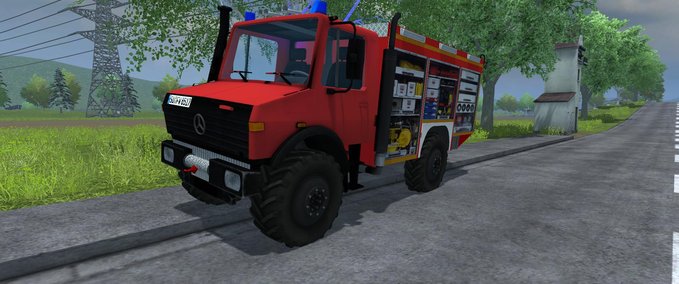 Feuerwehr Unimog Rüstwagen  Landwirtschafts Simulator mod