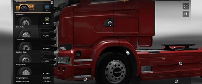 Mods Scania V8 Rims Eurotruck Simulator mod